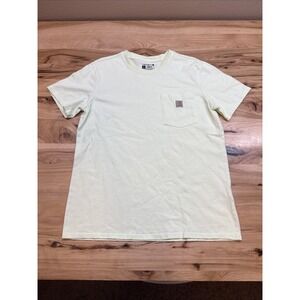 Carhartt 103067 Women's Yellow Workwear Short Sleeve Pocket T-Shirt Size Large